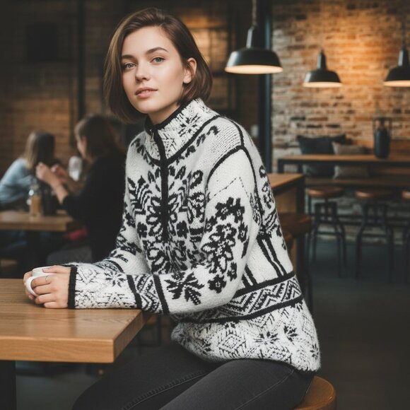 Moth Sweaters - MOTH by ANTHROPOLOGIE Alaskan Half Zip Sweater